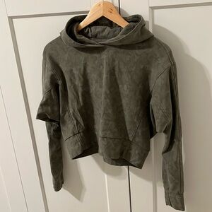 Altheta Green Crop Hoodie Size XXS
